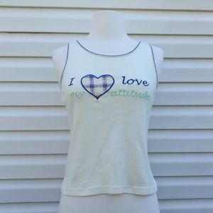 🌼 Vintage “I Love My Attitude” Tank Top 🌼
